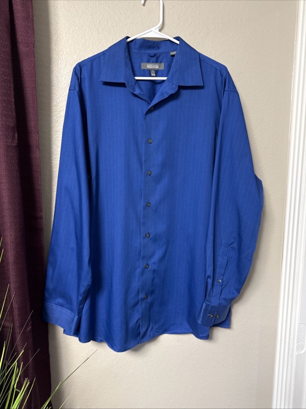 MS1 Kenneth Cole Men’s Long Sleeve Button-Down Shirt Size Extra Large